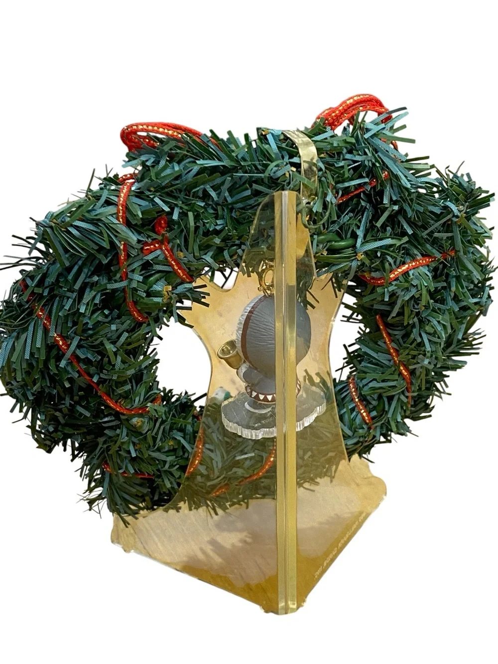 Hallmark 1990 Little Frosty Friends Mini Wreath with Ornaments